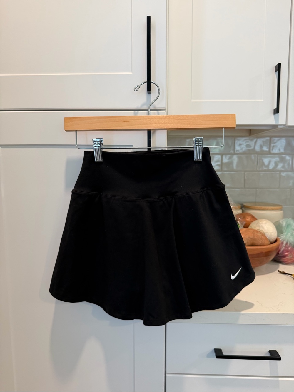 Nike One Dri-Fit Girl’s Black Flared Athletic Skirt